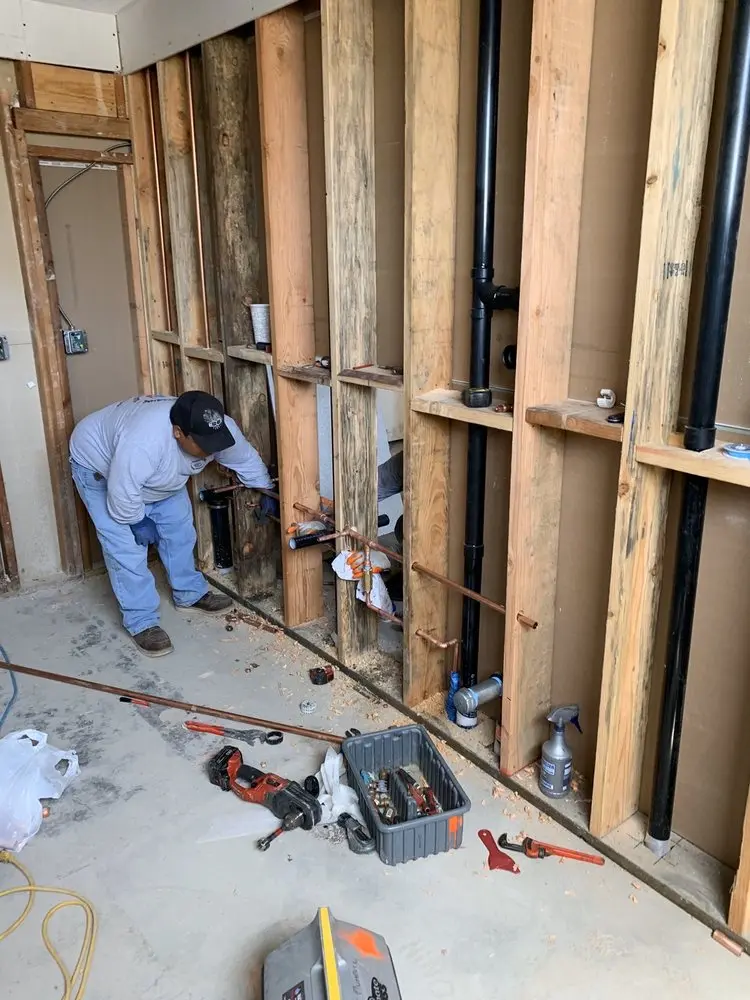 Commercial rough-in plumbing for Commercial Plumbing in Northeast Santa Monica